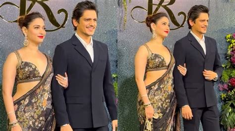 Vijay Varma, Tamannaah Bhatia Twin In Black, Turn Heads At Randeep Hooda's Wedding Reception ...