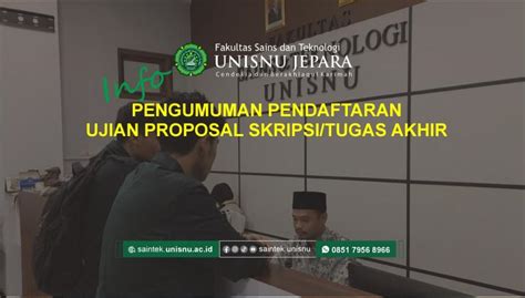 Pendaftaran Ujian Proposal Skripsi Tugas Akhir Semester Gasal Ta