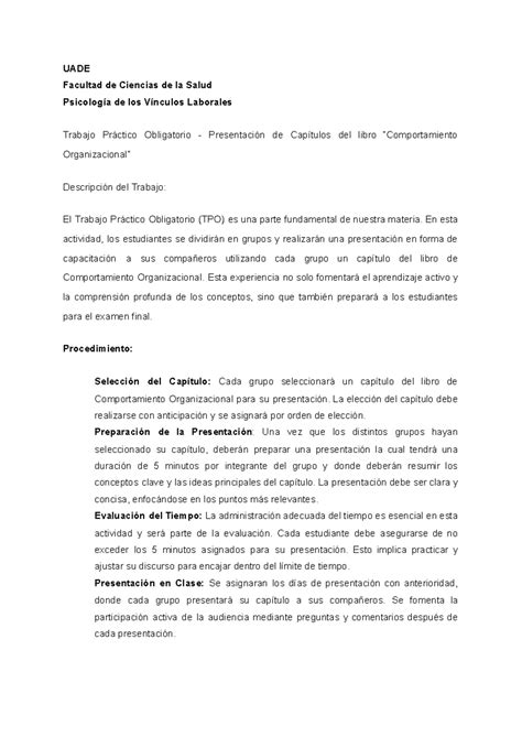 Guia de Trabajo Pr Ãctico Obligatorio UADE Facultad de Ciencias de