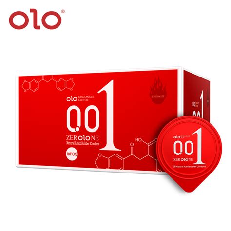 OLO 001 Goddess Hyaluronic Acid Condom 0 01mm Ultra Thin Natural Latex