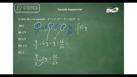 Equações Exponenciais 03 Youtube