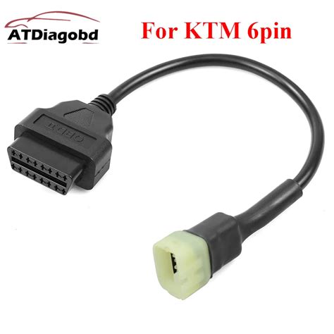 Obd2 16pin Convert 6pin Cord For Ktm 6 Pin To Obd 16 Pin Adapter For