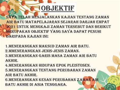 Contoh Kajian Kes Sejarah Tingkatan 1 Zaman Air Batu Kajian Kes