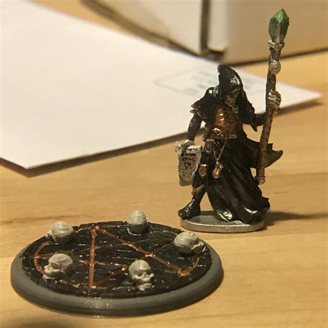 Warlock Mini And Base Hand Painted By Yours Truly Dungeonsanddragons