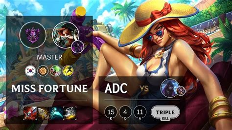 Miss Fortune Adc Vs Aphelios Kr Master Patch 107 Youtube