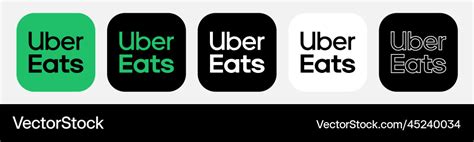 App icon uber eats Royalty Free Vector Image - VectorStock