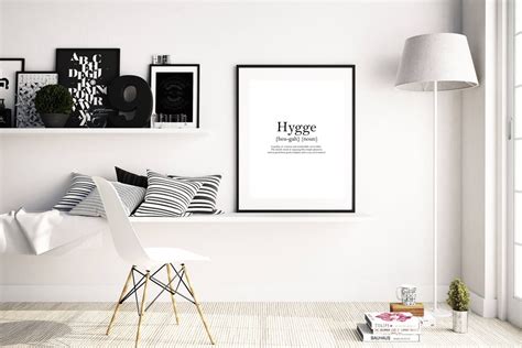 Hygge Print Hygge Definition Print Minimalist Poster Etsy