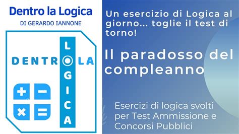 Calcolo delle probabilità Il Paradosso del compleanno YouTube