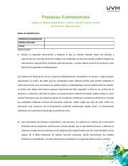 U Analisis Caso A Docx Finanzas Corporativas Unidad Riesgo