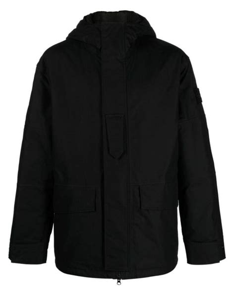 Stone Island Hooded Jacket Ghost Piece O Ventile With Primaloft