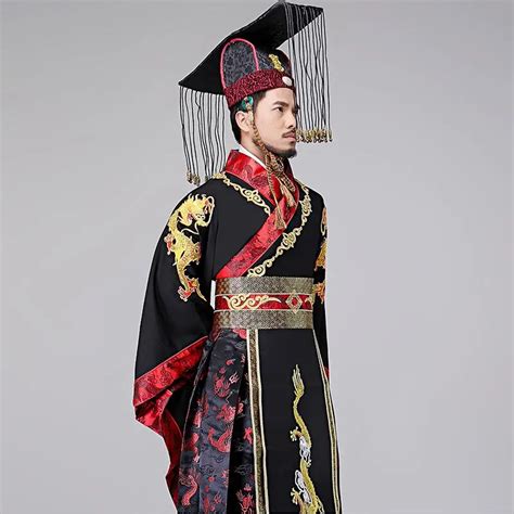 Traditional Ancient Chinese Hanfu Men Tv Play Male Emperor Costume