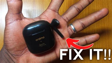 Fix Left Right Oraimo Freepods Not Working Or Charging Youtube