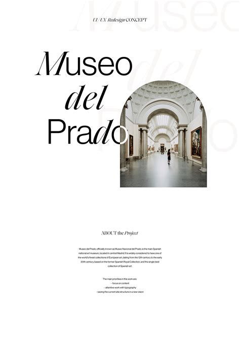 Museo del Prado — website redesign concept :: Behance