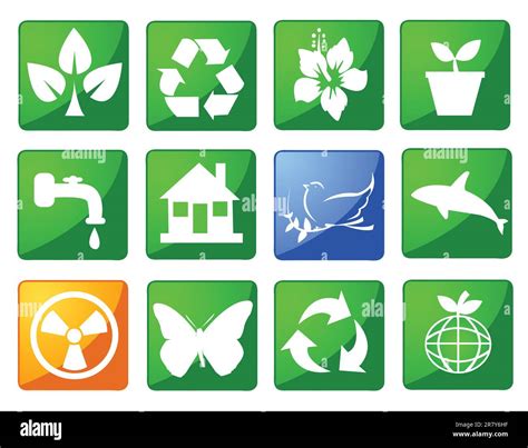 Environmental Conservation Symbols Stock Vector Image And Art Alamy