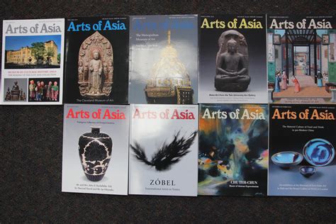 Lot 9 ISSUES OF ARTS OF ASIA MAGAZINE COMPLETE 2018 SERIES OF