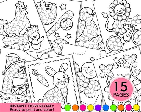 Spring Dot Marker Printable Summer Do A Dot Worksheets Summer Dot Marker Coloring Pages