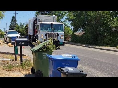 Republic Services Yard Waste Collection With A Rental Truck Youtube