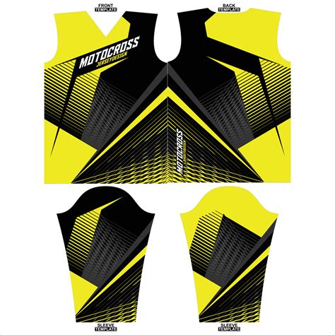 Print Ready Sublimation Motocross Long Sleeve Jersey Design