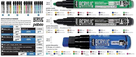 Promo Sets D acrylic Marker chez Le Géant des Beaux Arts iCatalogue fr