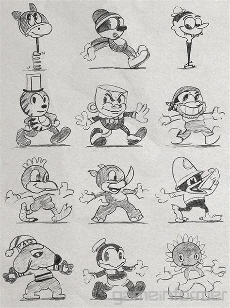 Cupheads Creator Opens Up His Sketchbook Features Gameinformer