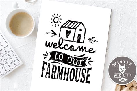 Welcome to Our Farmhouse SVG Cut File Commercial Use Svg Dxf Png Eps - Etsy