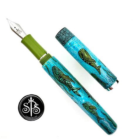 Sold Ocean Dreamland Hand Painted Fountain Pen Stanford Pen Studio