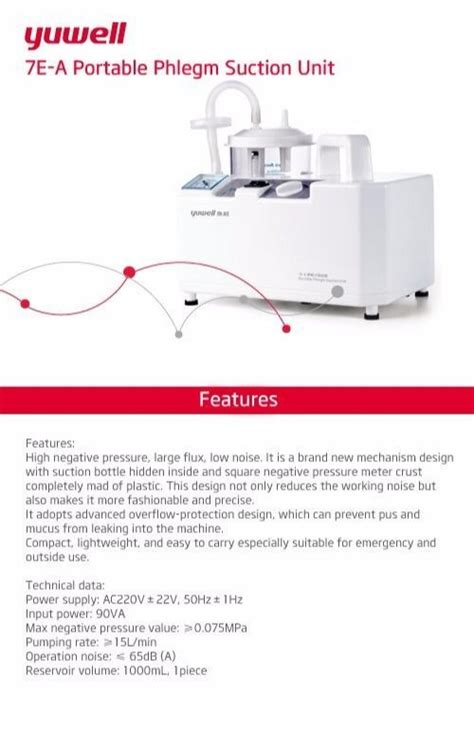 Comfocare Automatic Portable Suction Apparatus For Medical Capacity