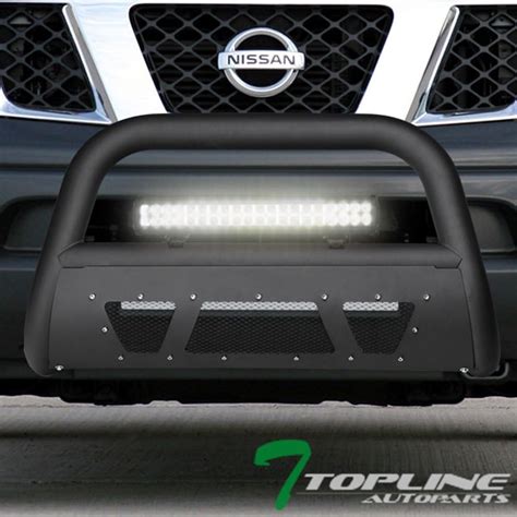 Buy Tlaps Matte Black Studded Mesh Bull Bar Brush Push Front Bumper