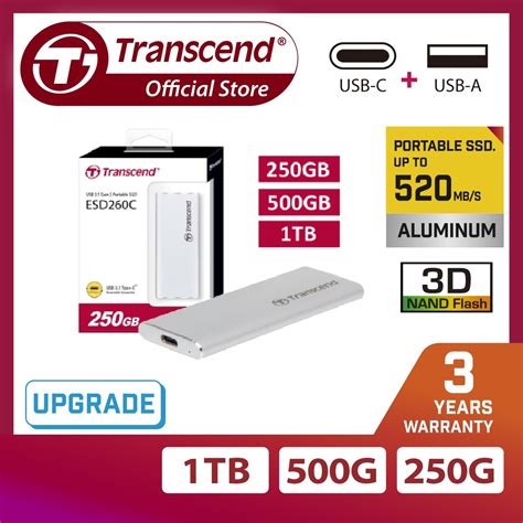 Transcend Esd C Usb Gen Type C Portable Ssd Gb Ssd Gb