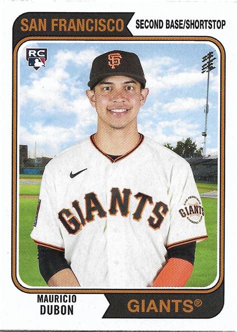 Mauricio Dubon 2020 Topps Archives Rookie 160 San Francisco Giants