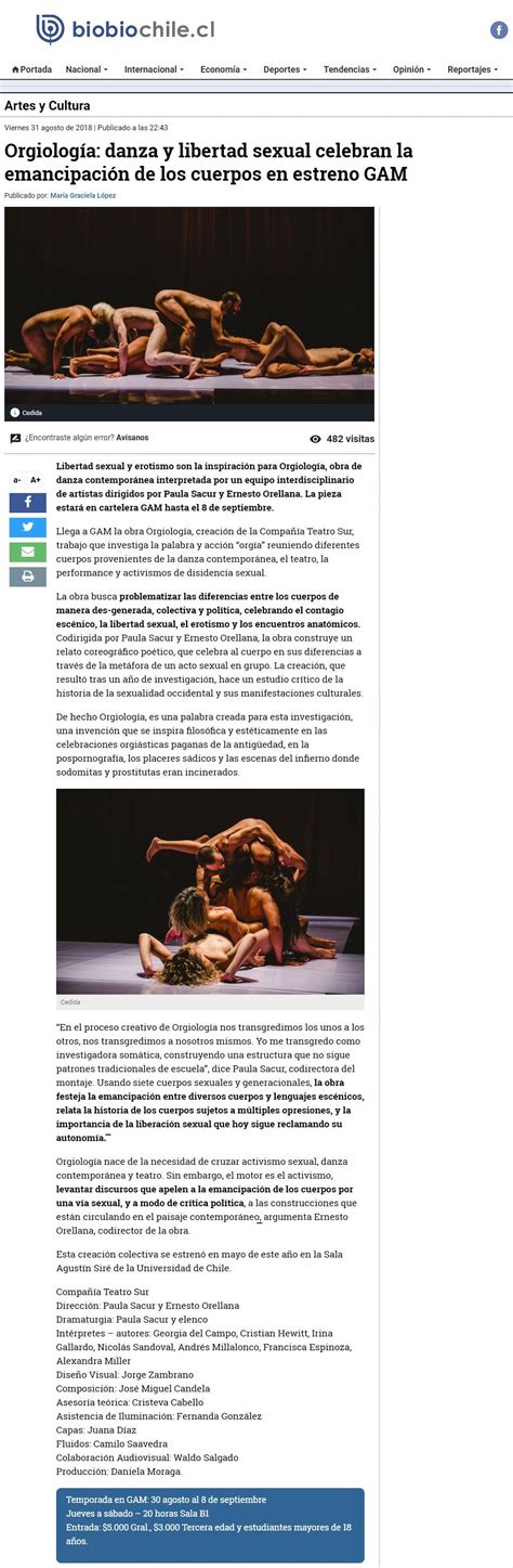 Orgiolog A Danza Y Libertad Sexual Celebran La Emancipaci N De Los