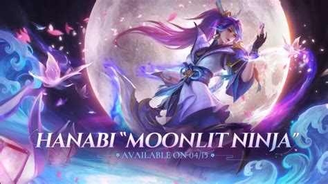 Mobile Legends Hanabi New Skin Moonlit Ninja Event Exclusive Skin