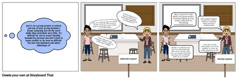 Unhealthy And Healthy Boundaries Storyboard Par Cbf