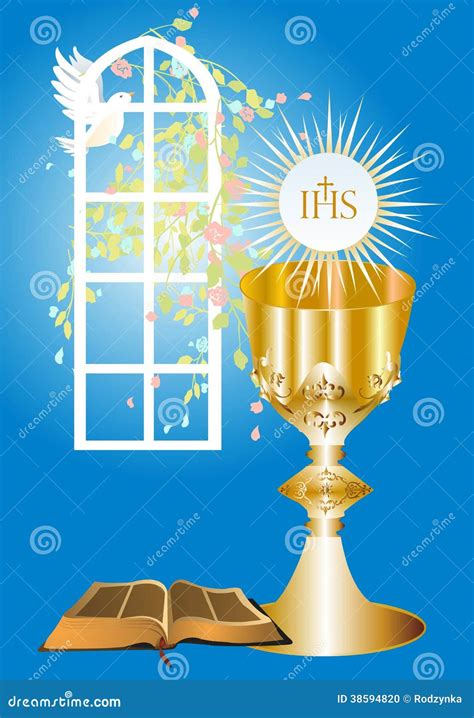 First Communion Stock Vector Illustration Of Sacrament 38594820