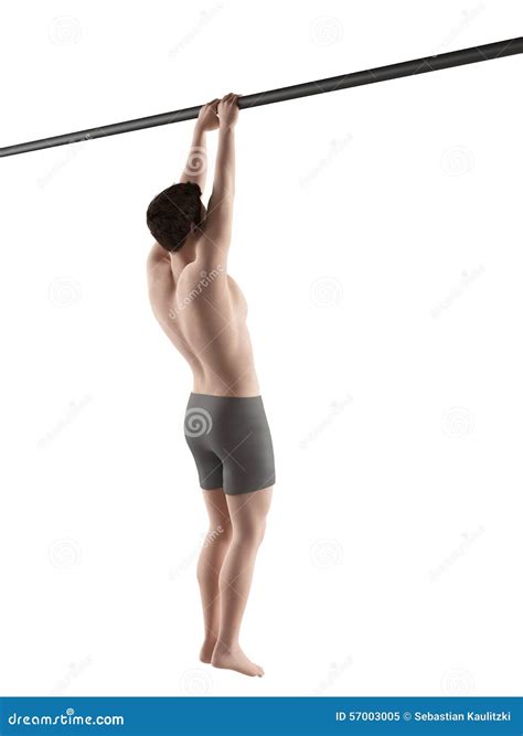 Close Grip Pull Ups Stock Illustration Illustration Of Flexing