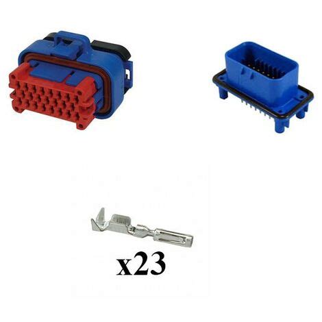 Kit Connettore Ampseal Maschio Femmina Vie Blu Da Circuito Stampato