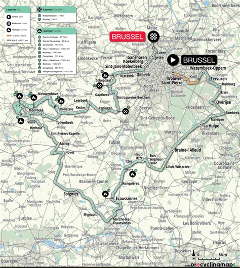 Brussels Cycling Classic Il Percorso Altimetria E Planimetria