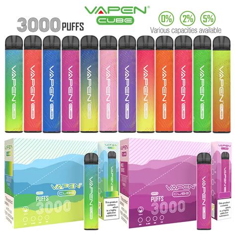 Authentique Vapen Cube Puffs Dispositif De Stylo Vape Jetable Kits