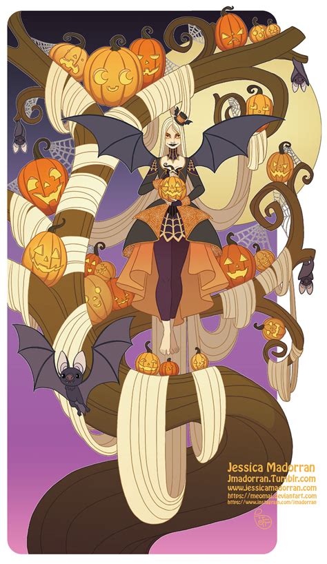 Jessica Madorran Illustration Halloween Tree Lady 20