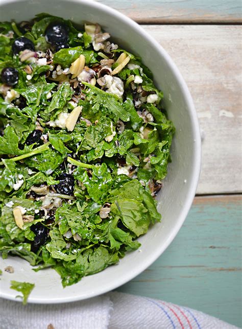 This Kale Wild Rice Salad With Blueberries Gets Better And Better As It