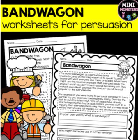 Bandwagon Worksheets | Made By Teachers