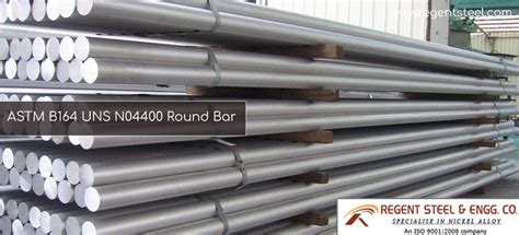 ASTM B164 UNS N04400 Round Bar And Rod Manufacturer In India