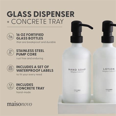 Maisonovo Glass Soap Dispenser