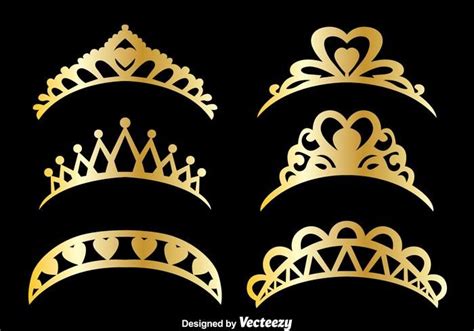 Download Gold Pageant Vector Set for free | Silver ring designs, Crown pattern, Cute box