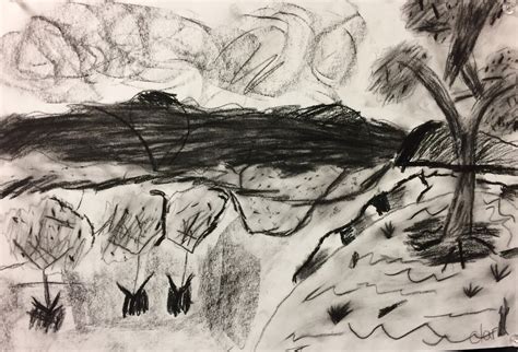 Art with Mrs Baker: Charcoal Landscapes