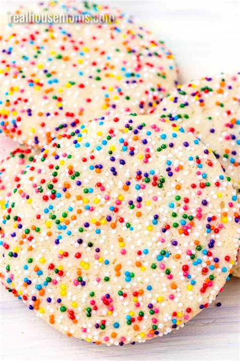 Rainbow Sprinkle Cookies ⋆ Real Housemoms