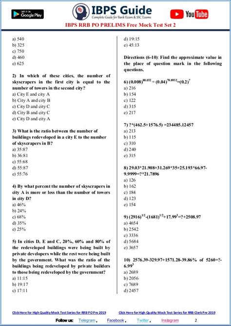 Ibps Rrb Po Mock Test Pdf 2