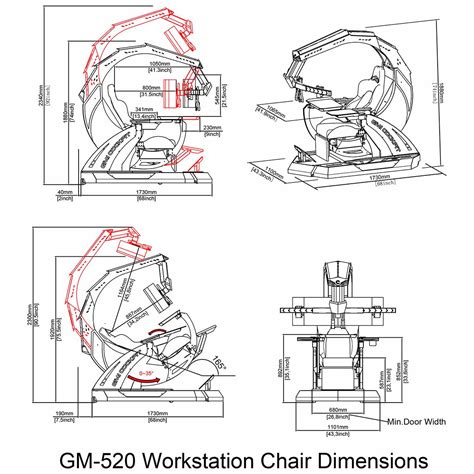 Imperatorworks Imperator GM 520 Zero Gravity Reclining Workstation