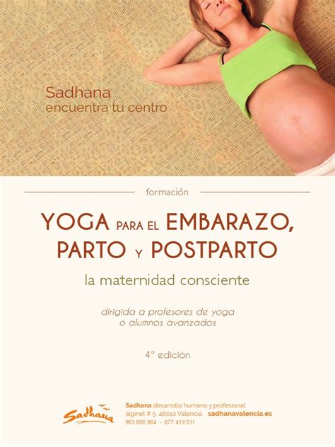Formacion Yoga En El Embarazo Parto Y Post Parto 2018 Pdf El