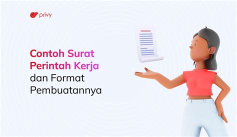 Contoh Surat Perintah Kerja Dan Format Pembuatannya